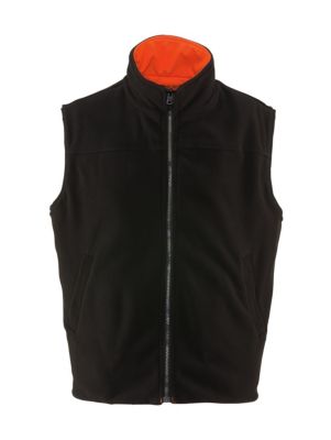 Big & Tall Hi Vis Reversible Softshell Vest - Water-Resistant, Insulated, High-Visibility Safety Work Gear