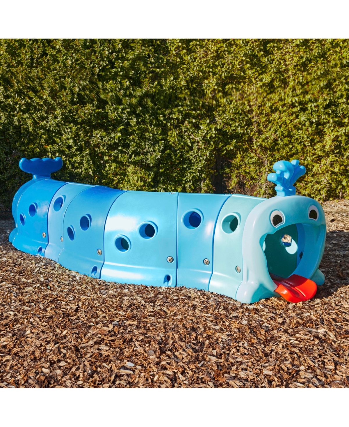 ECR4Kids Willow Climb-n-Crawl Whale, 2-Section Extension Set, Capri Blue/French Blue -capri blue