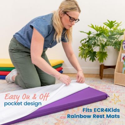 RestZone Rest Mat Sheet, White, 10-Pack