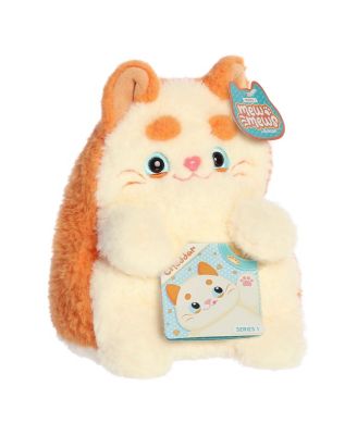 Small Cheddar Mewmews Playful Plush Toy Orange 7"