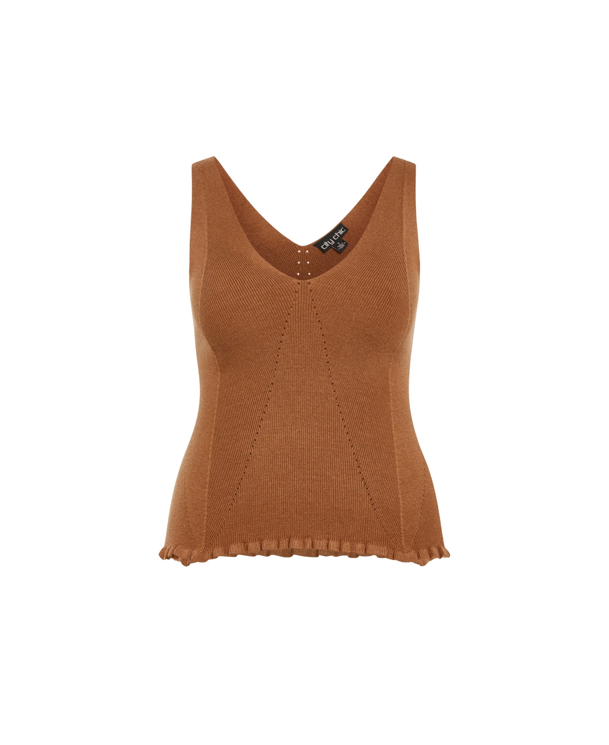 City Chic Women's Sammie V-neck Top