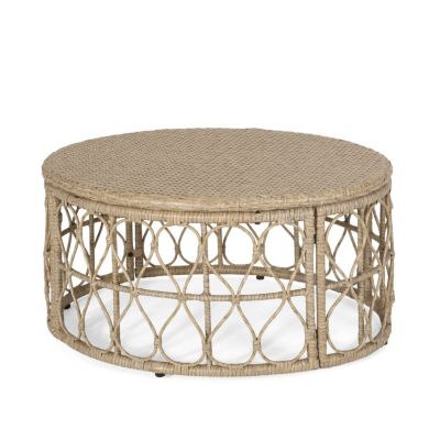 Stunning Woven Wicker Coffee Table for Outdoor Decor