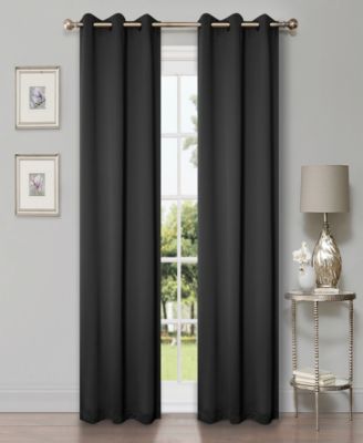 Solid Semi Blackout Grommet Washable Room Darkening Curtain Panels, Set of 2