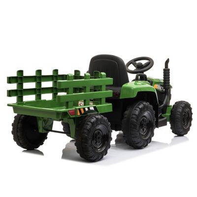 Streamdale Kids Ride-On Tractor with Trailer & Lights, Perfect Gift for Ages 3-6