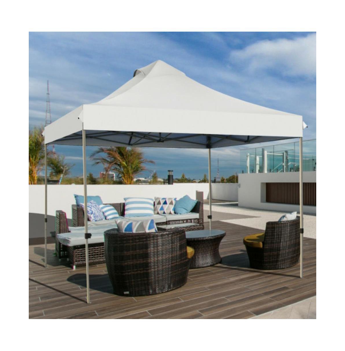 Slickblue 10' x 10' Portable Pop Up Canopy Event Party Tent Adjustable with Roller Bag