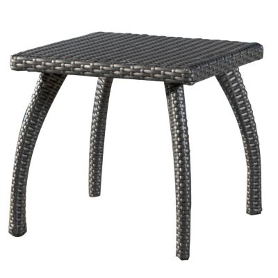 Streamdale Durable Wicker Patio Accent Table for Drinks and Treats