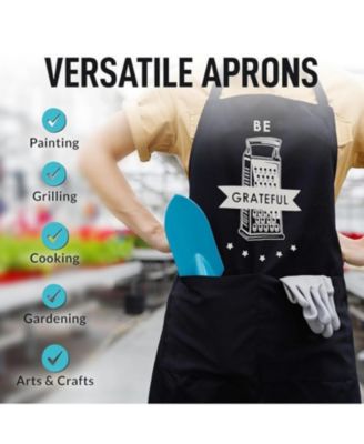 Funny Aprons for Men, Women & Couples 2-Pc.