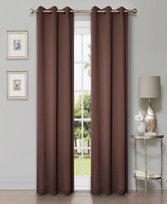Solid Semi Blackout Grommet Washable Room Darkening Curtain Panels, Set of 2