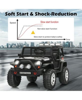 12V Kids Remote Control Electric Ride On Truck Car with Lights and Music