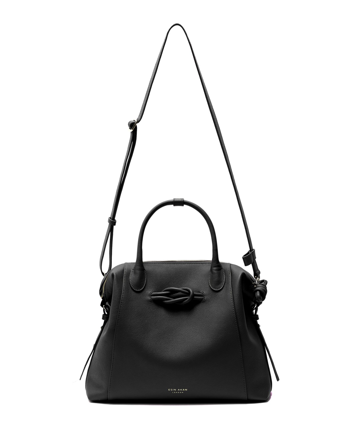 Рюкзак Esin Akan Wimbledon Large Leather Tote, цвет: Чёрный — фото 4