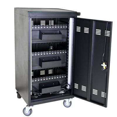 Mobile Charging Cart and Cabinet for Tablets Laptops 45-Device