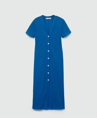 mango button crochet dress Mango Women's Button Crochet Dress