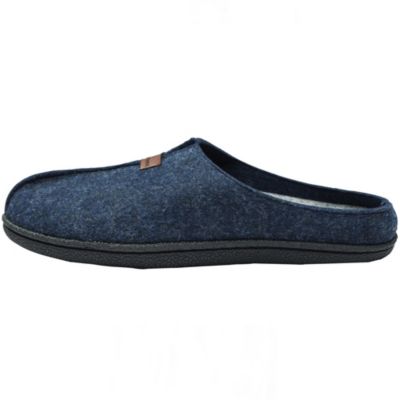 Mens Felt Faux Wool Clog Slippers Comfortable Cushion House Shoes