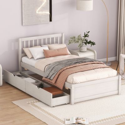 Streamdale Modern Twin Platform Bed with Storage