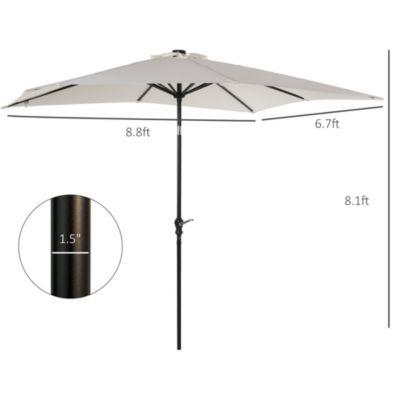 Illuminating Solar Patio Umbrella Shade and Light in One