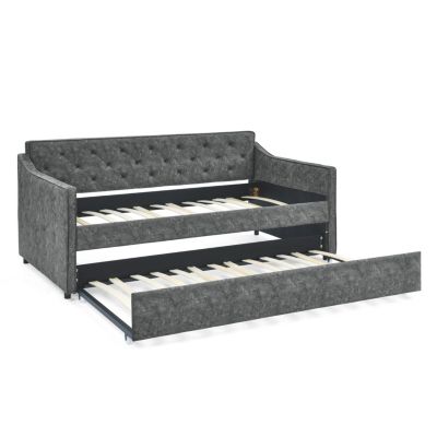 Tufted Twin Daybed with Pullout Trundle