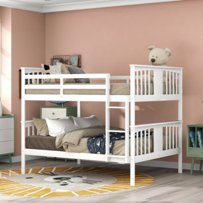 Streamdale Full Over Full Bunk Bed With Ladder For Bedroom, Guest Room Furniture