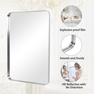 Rectangular Wall Mounted Mirror