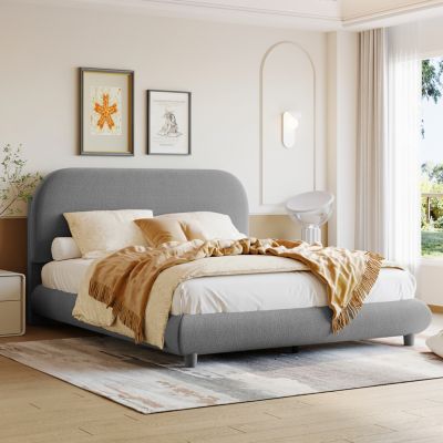 Teddy Fleece Platform Bed - Full