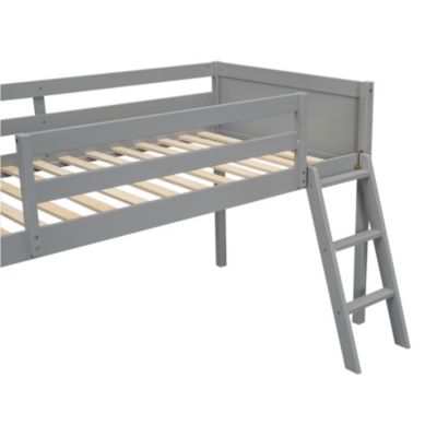 Streamdale Twin Wood Loft Bed with Reversible Ladder