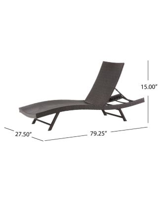 Serene Modern Outdoor Chaise Lounge with Adjustable Back