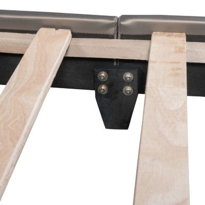 Streamdale Full Size Upholstered Leather Platform Bed With Rabbit Ornament, Pink