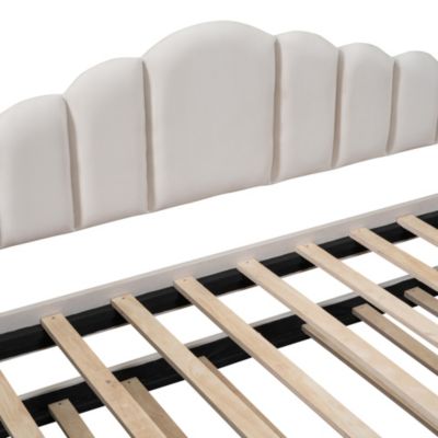 Velvet Twin Daybed with Trundle & USB