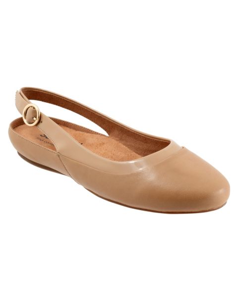 Женские балетки SoftWalk Sheffield Slingback, цвет: Бежевый