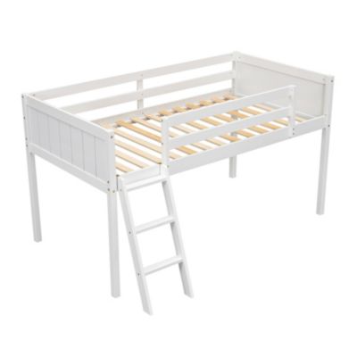 Streamdale Twin Wood Loft Bed with Reversible Ladder