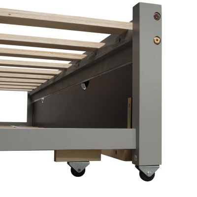 Streamdale Extending Daybed With Trundle, Wooden Daybed With Trundle Twin