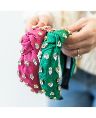 Women s Traditional Woven Headband - Hot Pink Gem