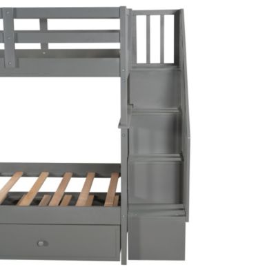 Streamdale Stairway Bunk Bed with Twin Trundle