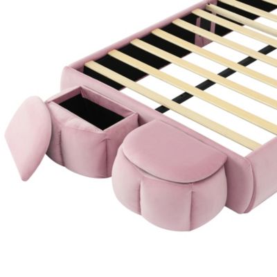 Streamdale Kids Twin Bed with Cartoon Headboard & Light