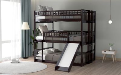 Streamdale Triple Bunk Bed with Ladder and Slide