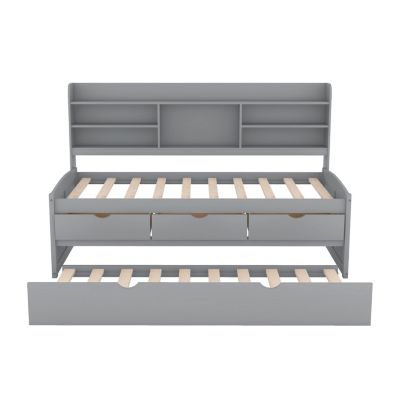 Streamdale Captain's Bed with Built-In Storage