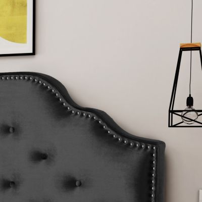 Streamdale Elegant Button Tufted Diamond Stitched Headboard with Easy Assembly