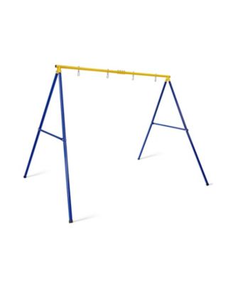 660 LBS Extra-Large A-Shaped Swing Stand with Anti-Slip Footpads (Without Seat)-Yellow