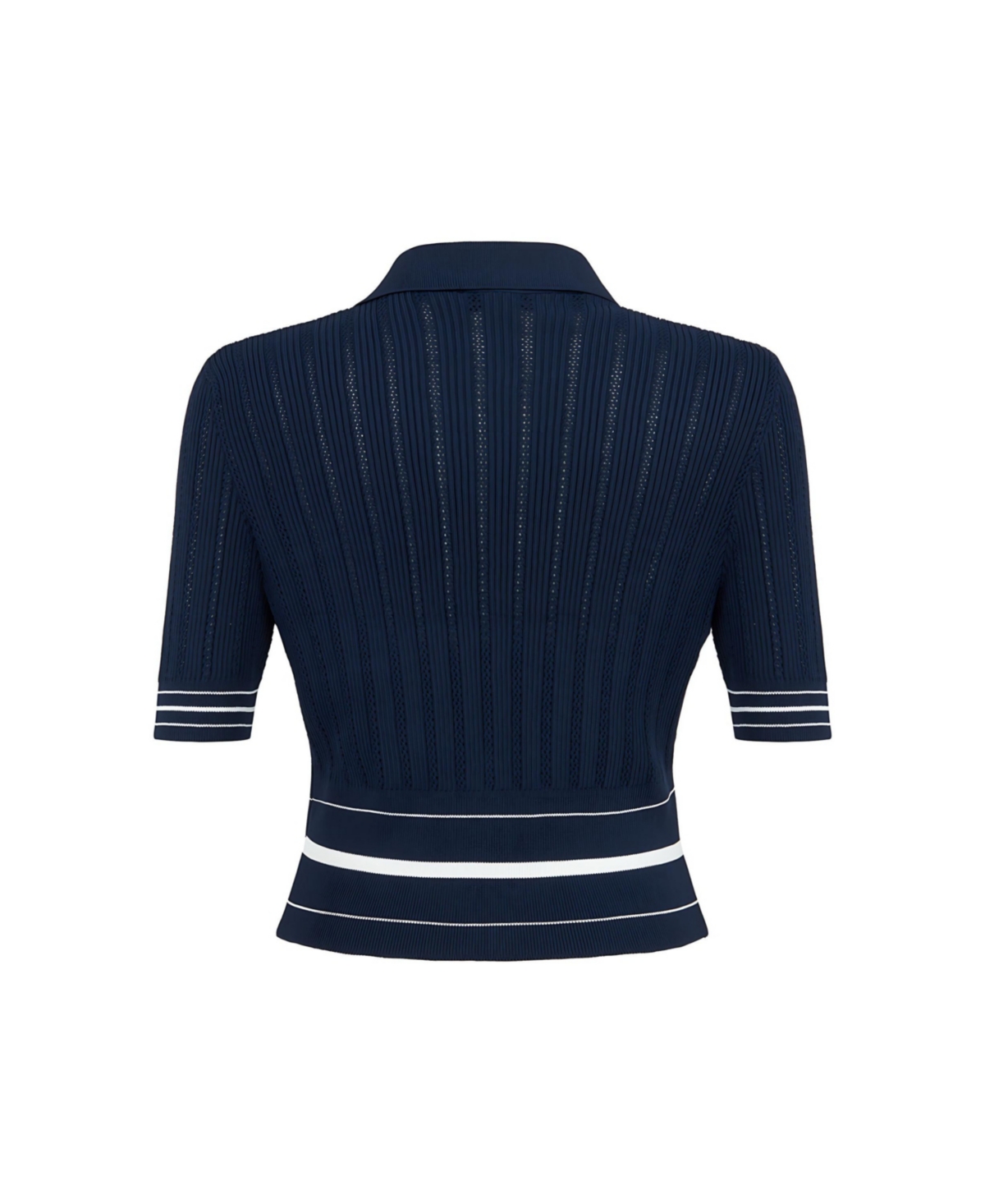 Nocturne Women's Short Sleeve Buttoned Knit Cardigan