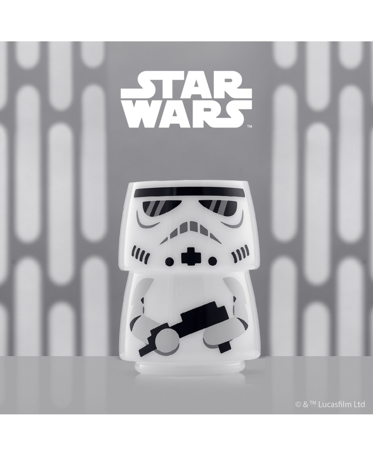 JOYJOLT STAR WARS STACKABLE CHARACTER COLLECTION STORM TROOPER STACKABLE GLASSES 