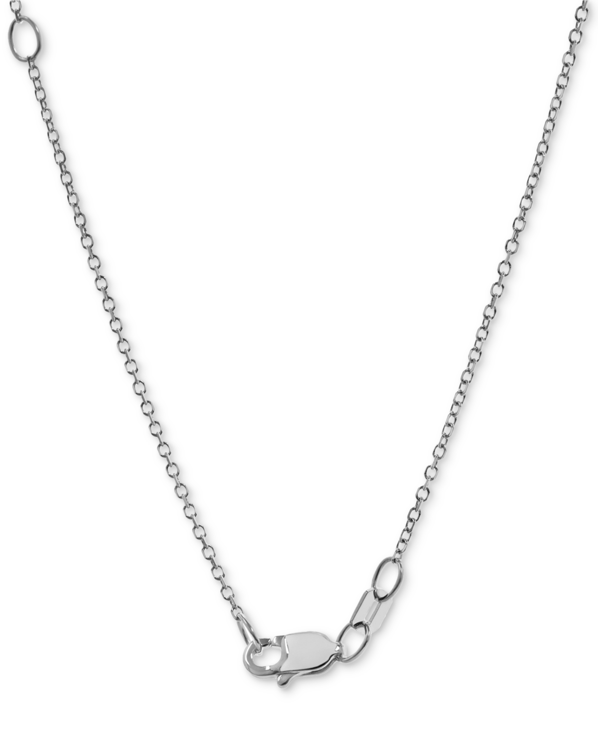 Macy's Diamond Open Heart Pendant Necklace (1 Ct. T.w.) In 14k White Gold, 16" + 2" Extender In White Gold