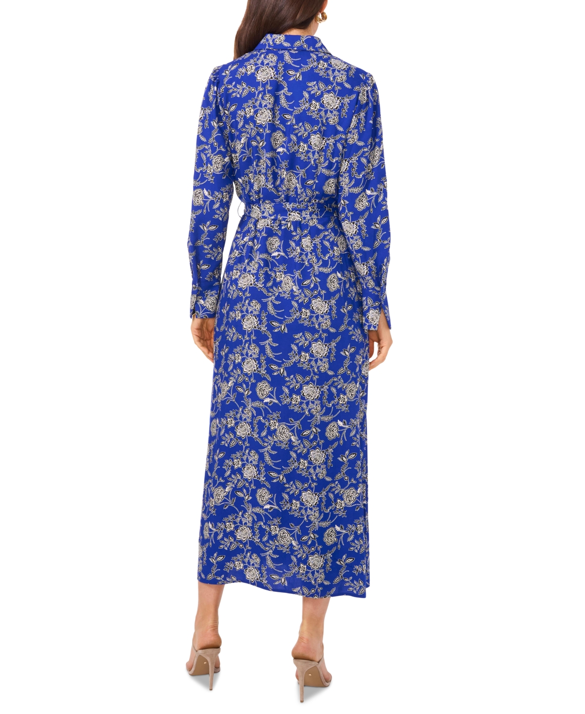 Vince Camuto Women's Floral-Print Maxi Shirtdress
