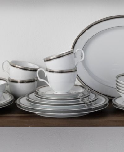 Noritake Austin Platinum 50-Piece Dinnerware Set, Service For 8