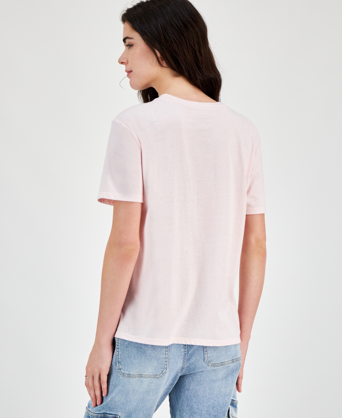 Love Tribe Juniors' Polly Pocket Logo Crewneck Tee