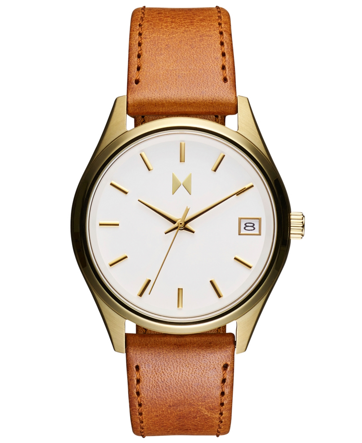 MVMT WOMEN'S RISE BOYFRIEND TAN LEATHER WATCH 36MM 
