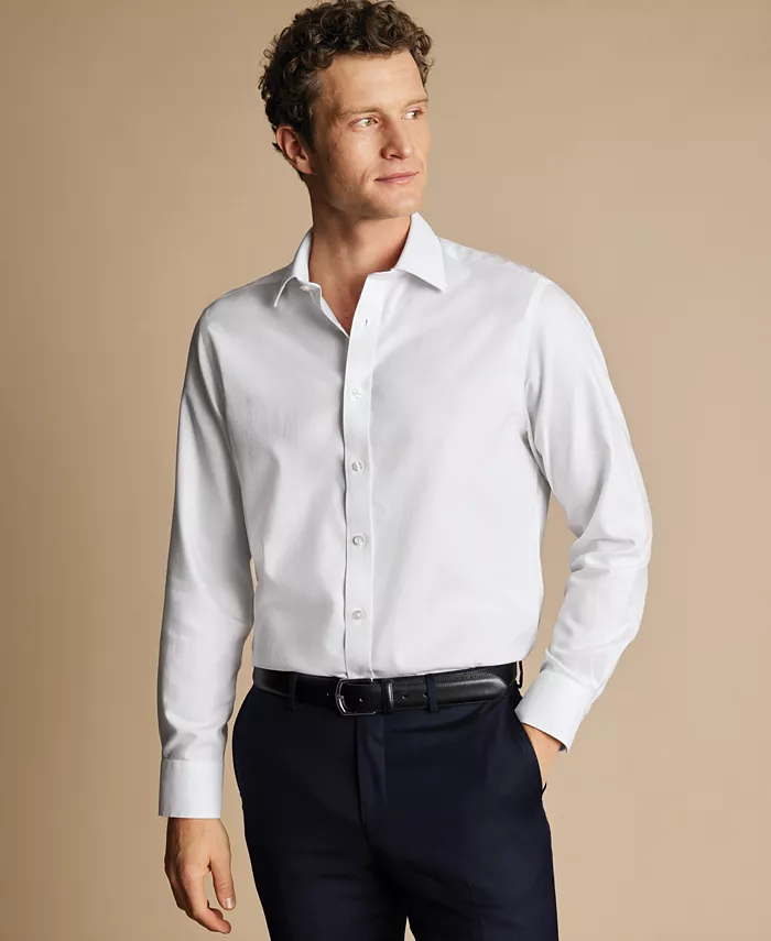 Men's Slim-Fit Non-Iron Royal Oxford Dress Shirt