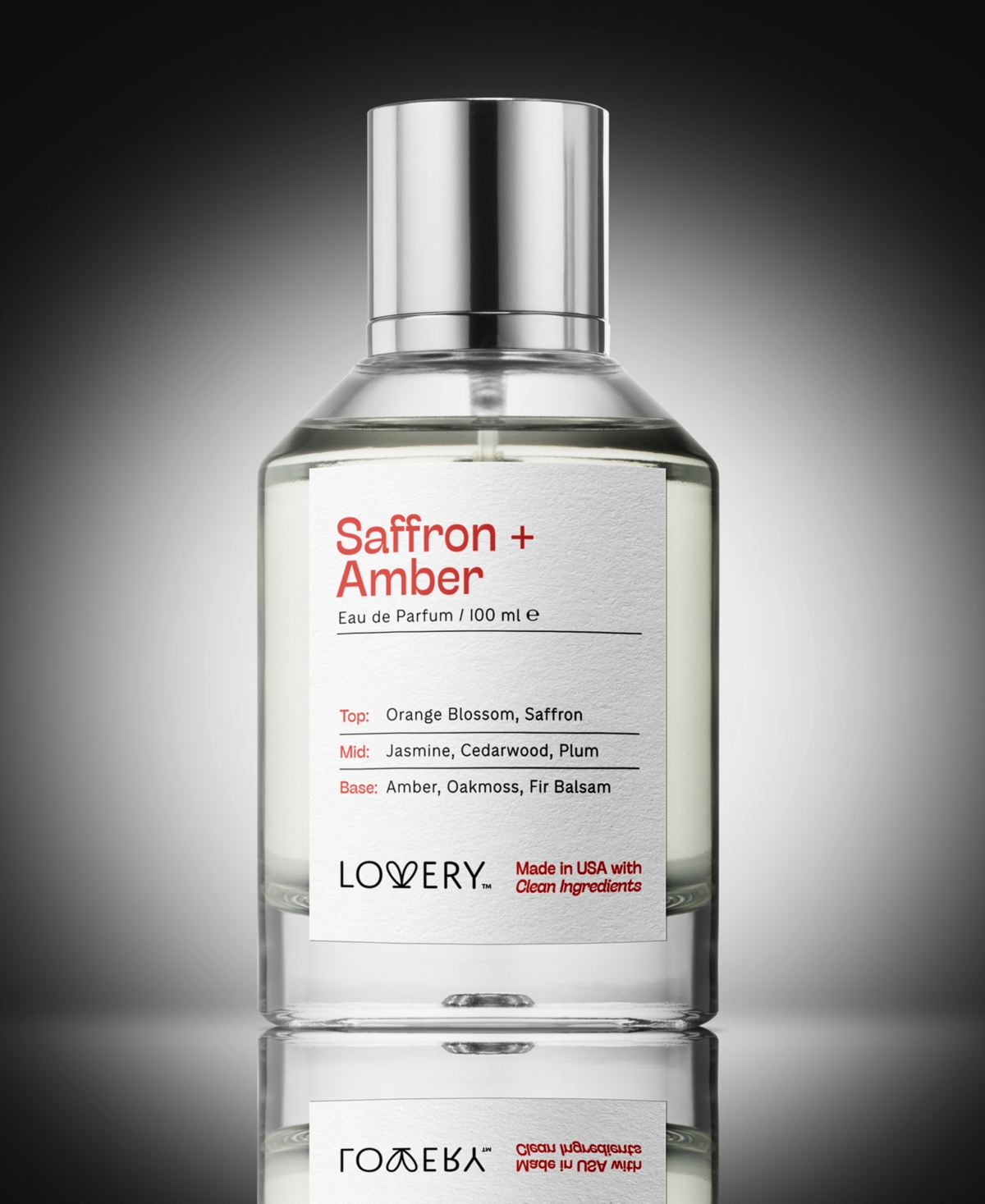 Lovery Saffron + Amber Eau de Parfum, 3.4 oz