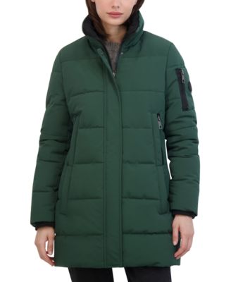 Women's Faux-Fur-Trim Hooded Puffer Coat