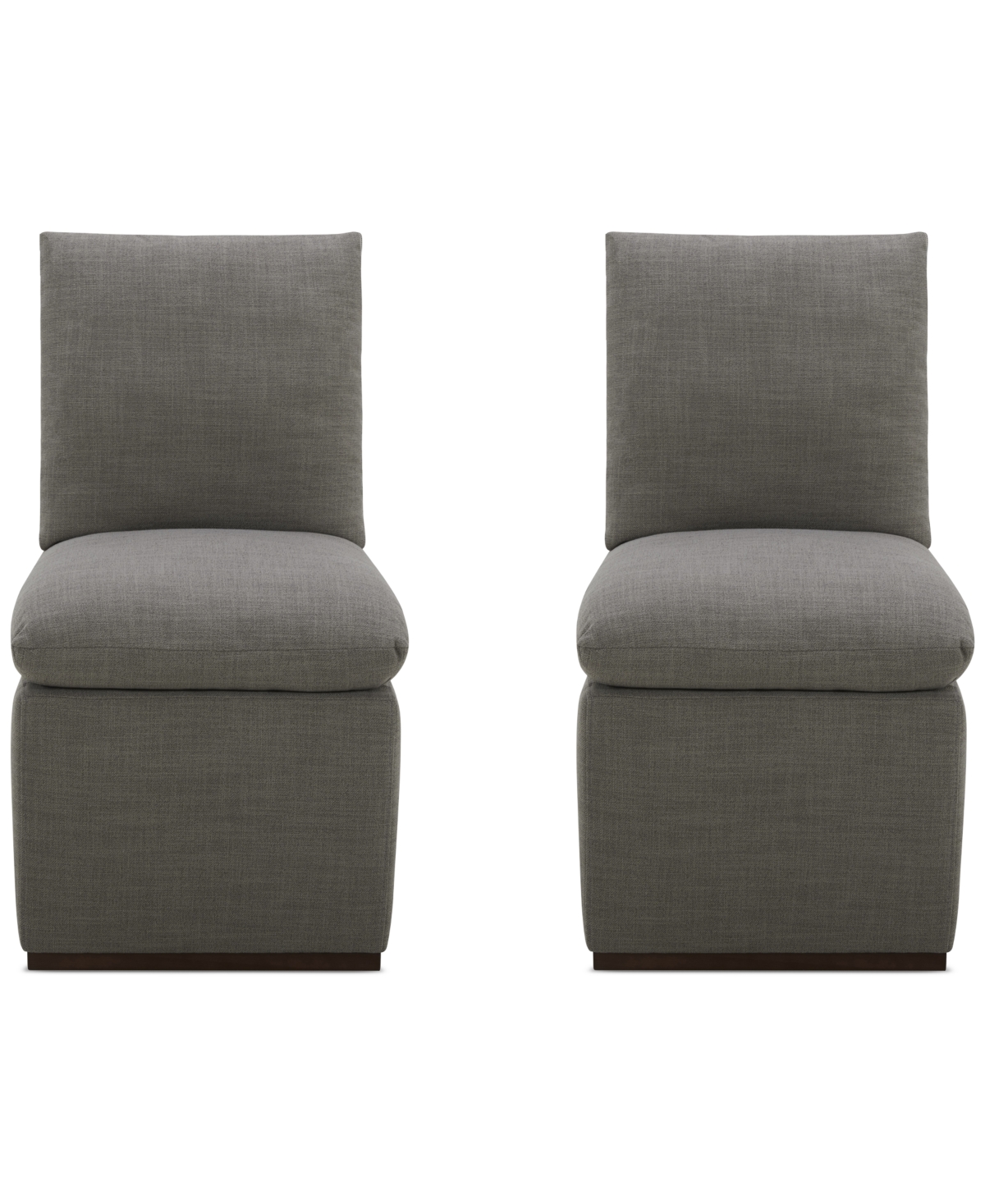 Macy's Kenity Ii 2-pc. Dining Chair Set, Created For  In Flax