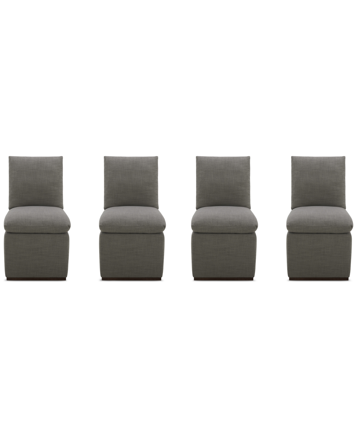 Macy's Kenity Ii 4-pc. Dining Chair Set, Created For  In Flax
