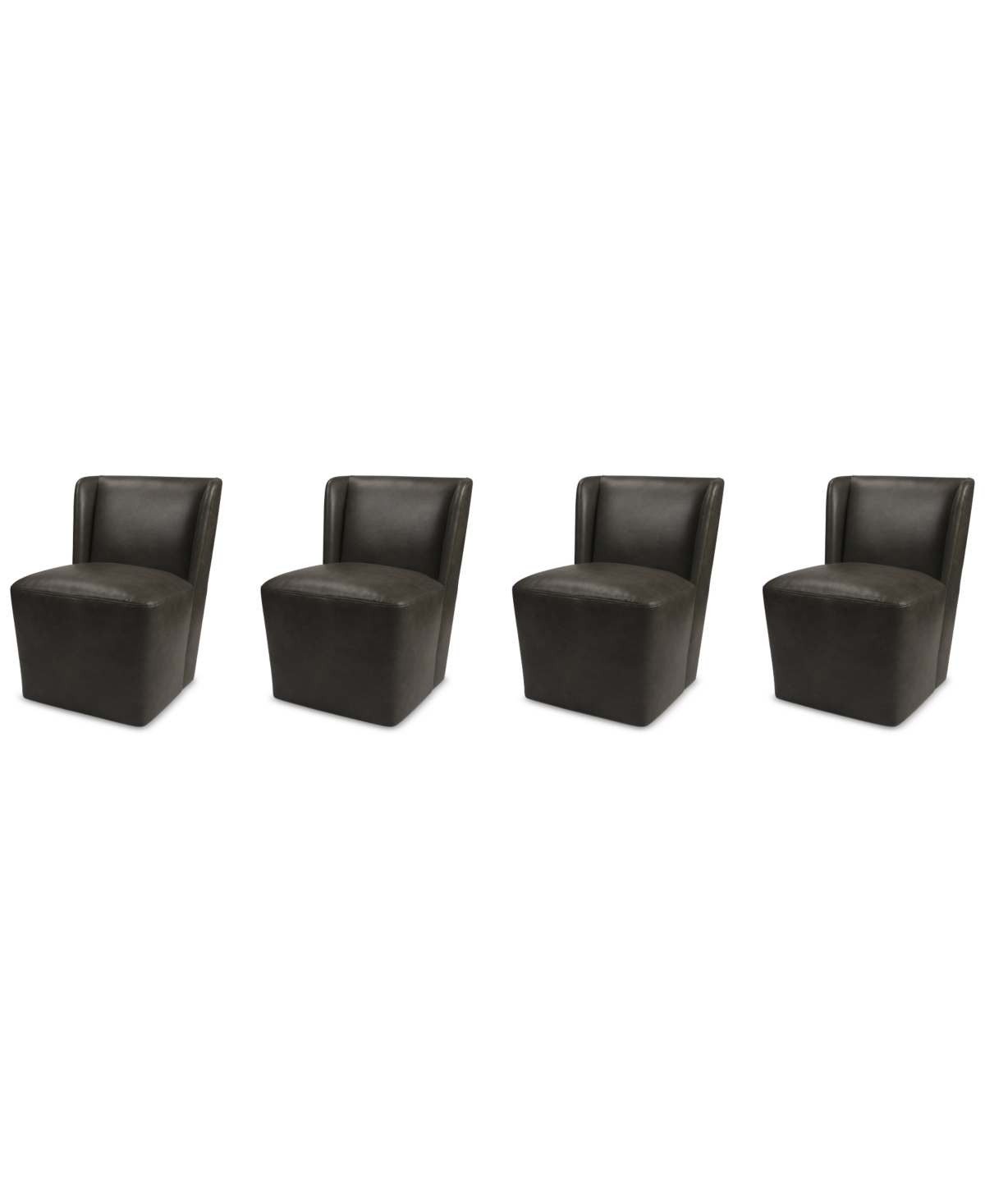 MACY'S SEHAM 4-PC. FAUX LEATHER DINING CHAIR SET, CREATED FOR MACY'S 